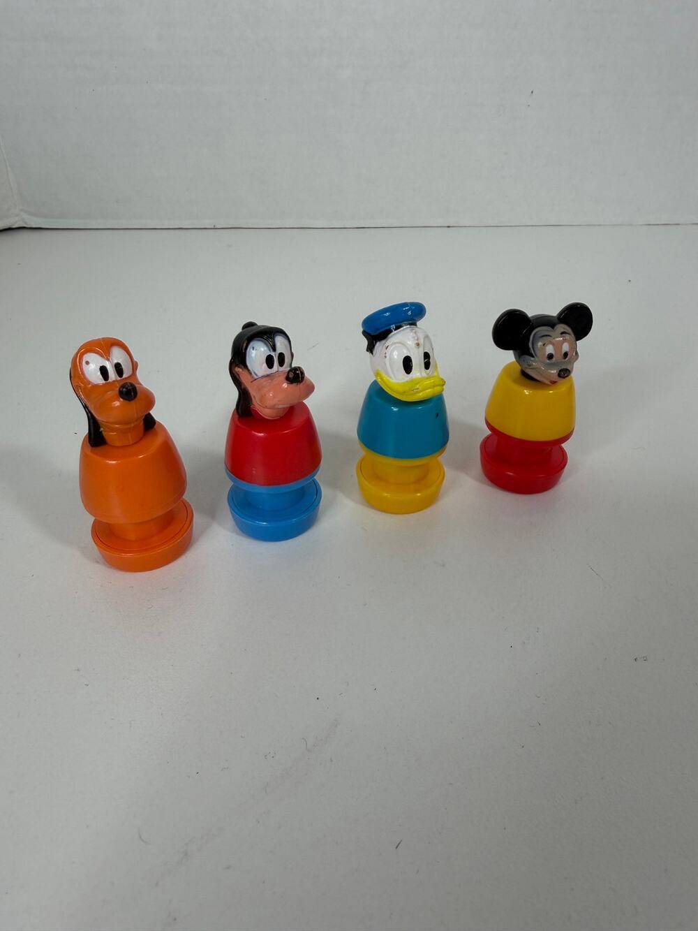 Vintage Disney Illco Toys Mickey Mouse In & Out 4 Characters NO BUS